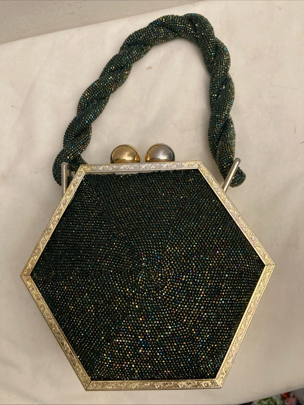 1940’s Fre Mor Hexagon Beaded Purse